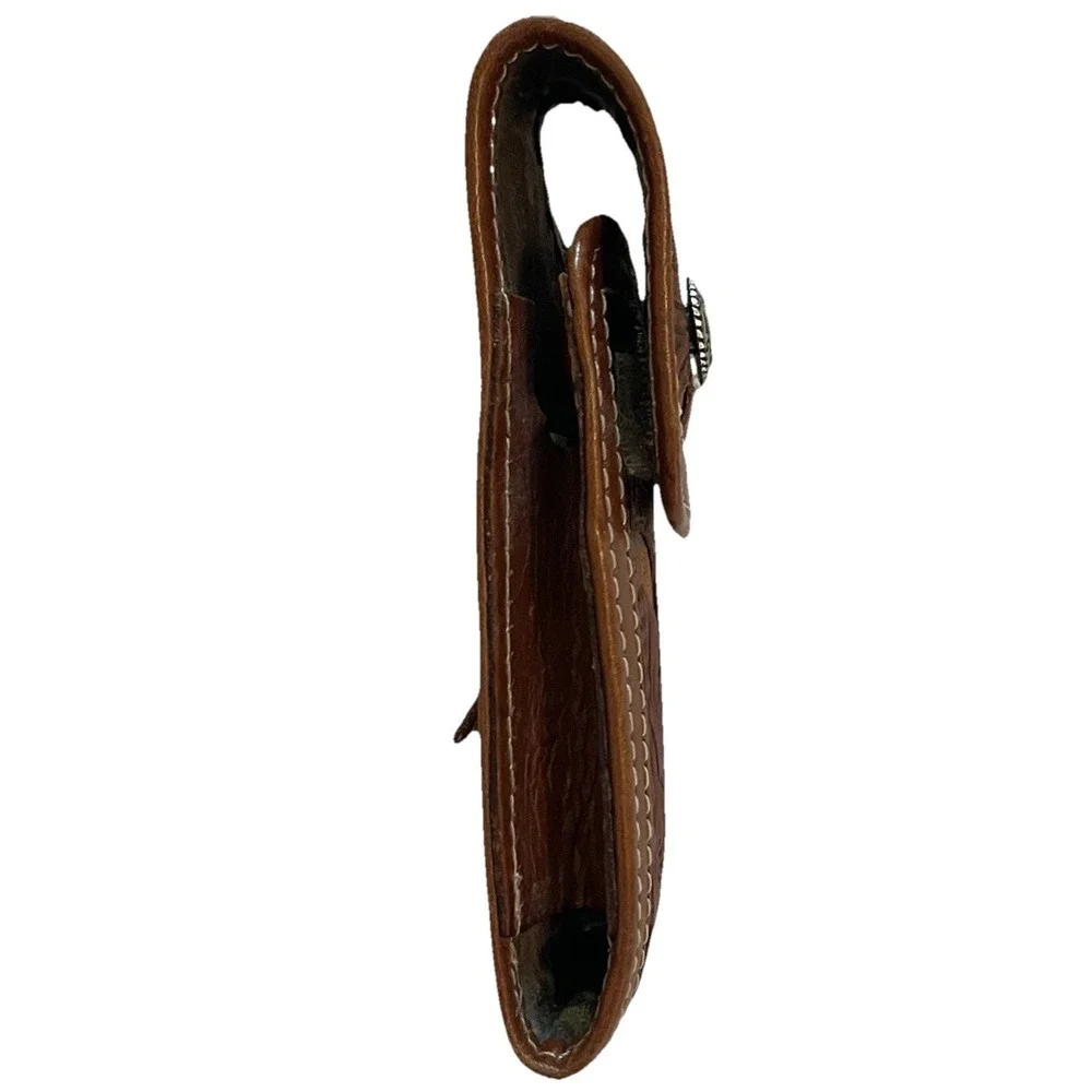 Vintage American West Tooled‎ Leather Belt Holster Pouch Waist Bag Western